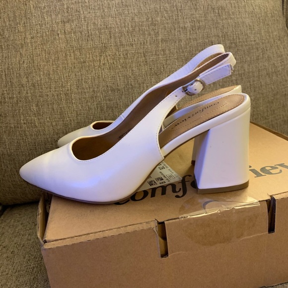 Comfortview white heel - Picture 3 of 5